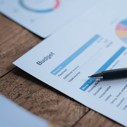 Colorful business documents with icons representing accounts payable and spend management processes