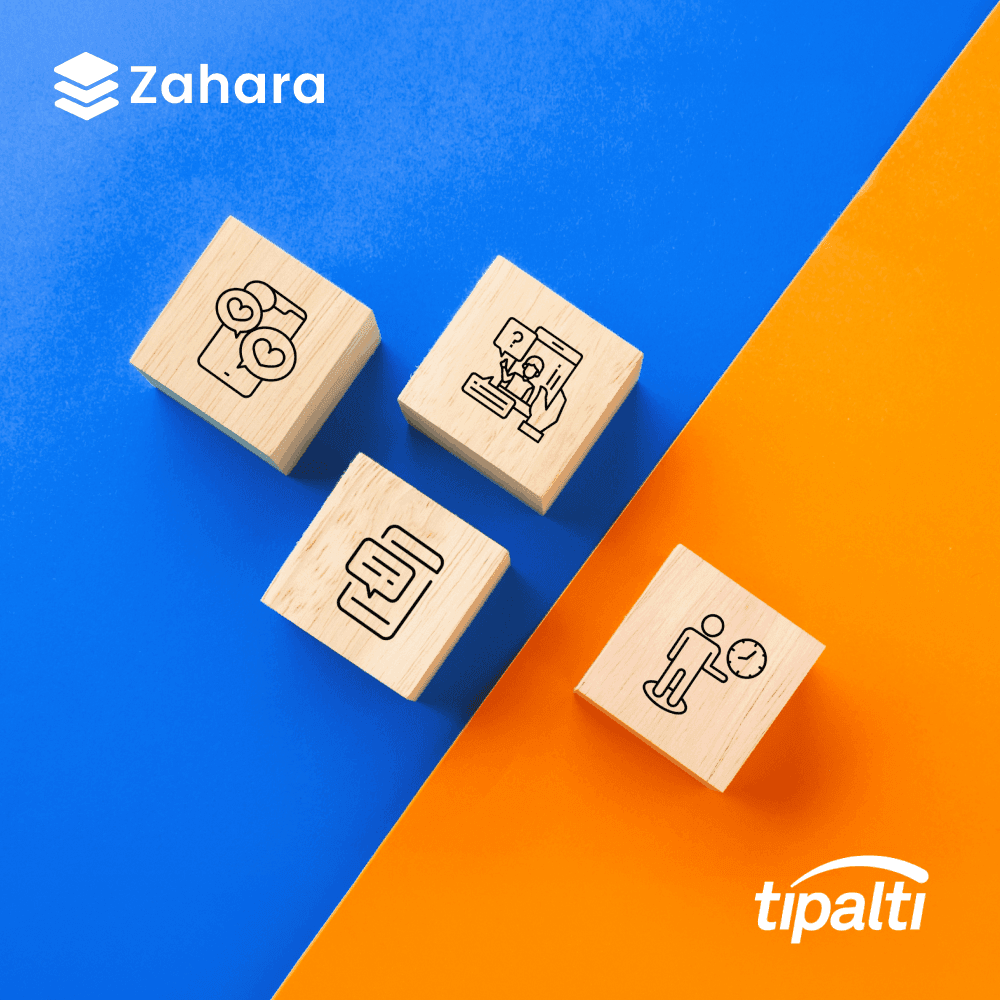 Comparison of accounts payable platforms highlighting Zahara's advantages over Tipalti