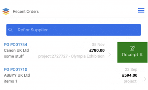 recent order for the grn post page