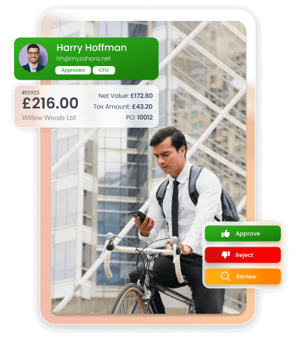 Invoice approval software hero image