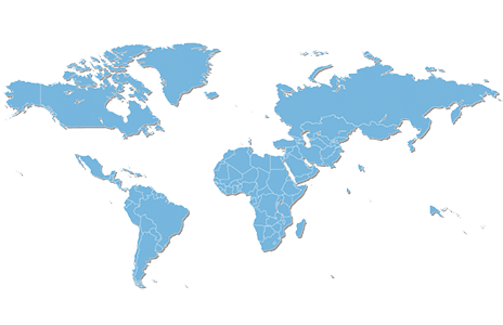map of Rest of the world