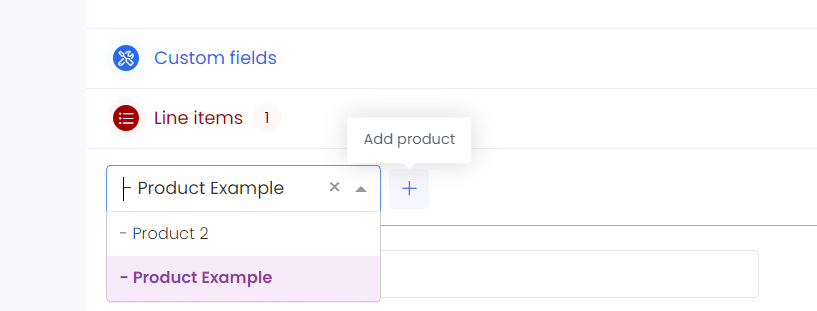 add a product