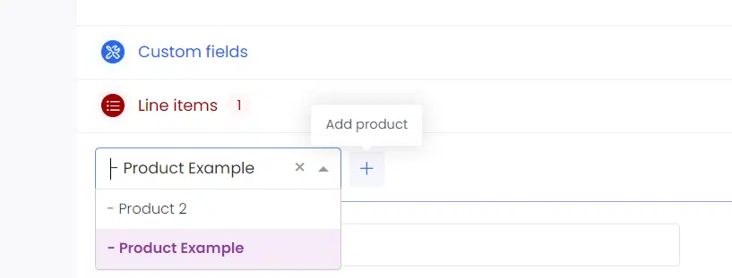 add a product