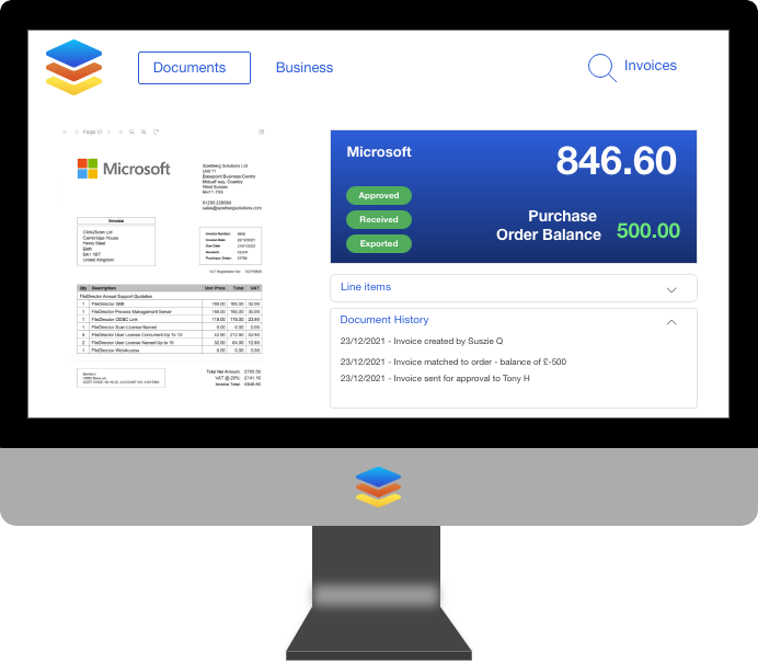 graphs and charts of purchase requisition spend