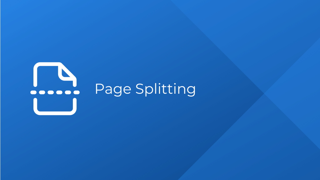 Page Splitting- OCR