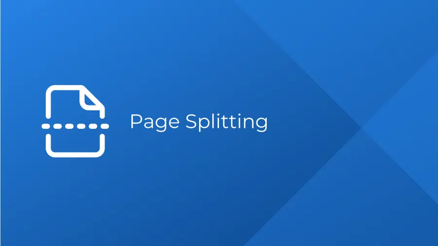 Page Splitting- OCR