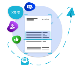 automated invoice processing for Xero info graphic