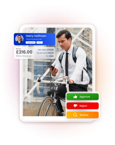 Invoice approval software hero image